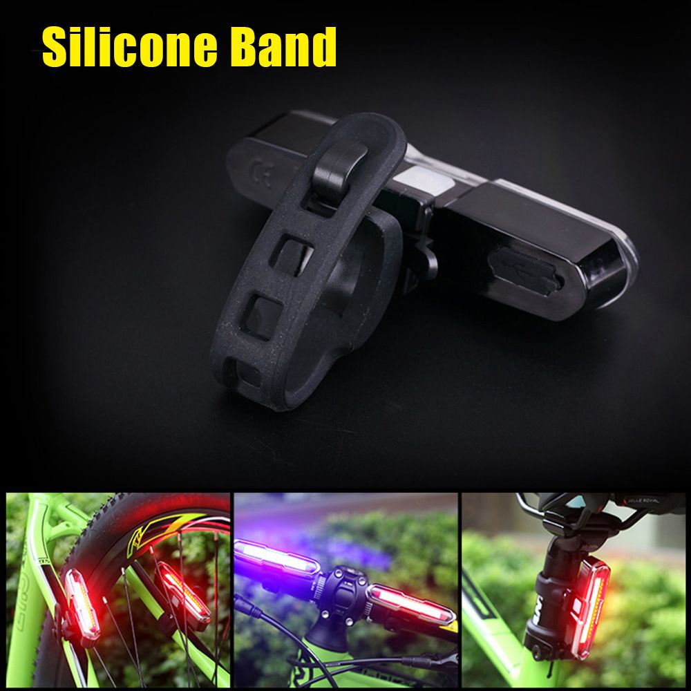 Đèn LED Cảnh Báo Gắn Đuôi Xe Đạp Chống Thấm Nước 5 Chế Độ Sạc USB Tiện Dụng