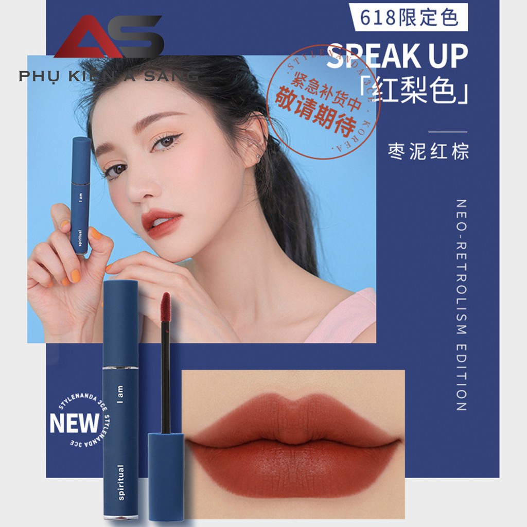 [ Hàng Chính Hãng - Check Mã ] Son Kem 3CE Speak Up Vỏ Xanh - Classic Blue  Hot trend 2020 Đủ 3 Phiên Bản Màu