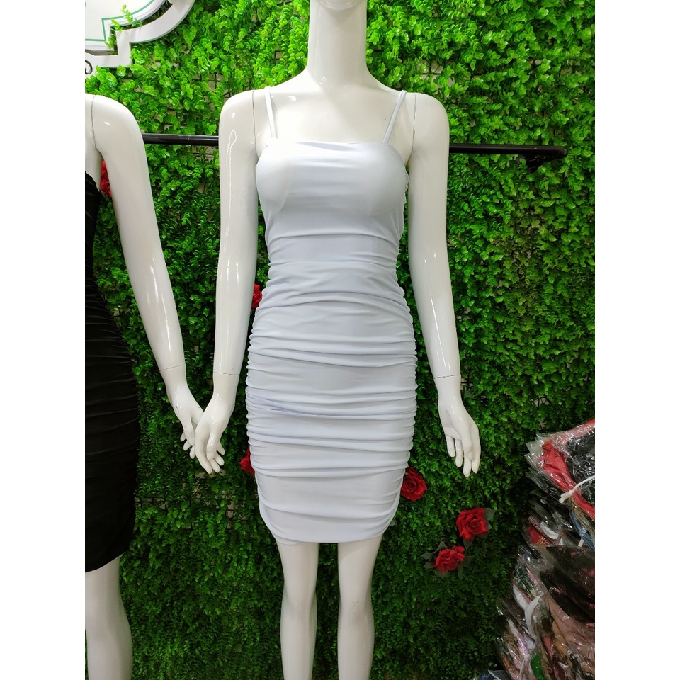 Váy đầm ôm body cúp ngực 2 dây nhúm mông siêu hot.