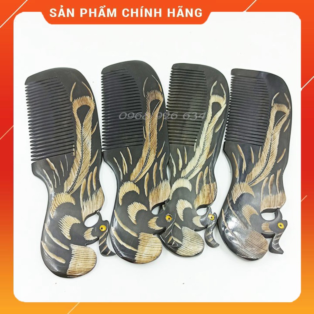 Lược chải tóc Sừng phượngFREESHIP Lược chải đầu sừng đen cao cấp [Hot]