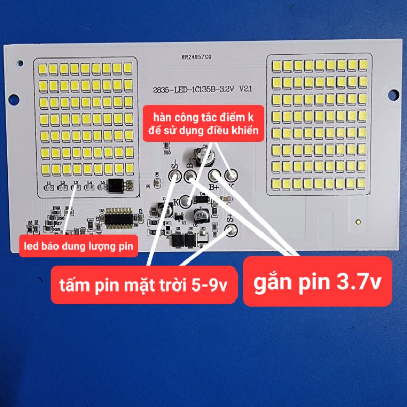 Bảng đèn led 33w 126 led nhỏ 2385 /3v-4.2v