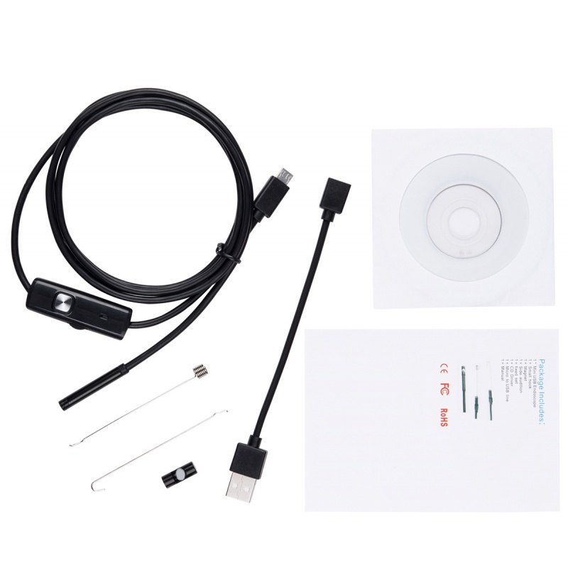 Camera nội soi Ankdno 7mm chống thấm nước IP67 với 6 bóng LED có thể điều chỉnh cổng micro USB chất lượng cao tiện dụng