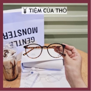 Gọng kính cận, form tròn, cốt kim loại Tiệm của Thỏ 7710 mồi