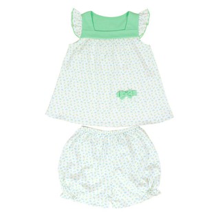 Size bé 6-20kg - Bộ ngắn bé gái bông cổ vuông BN1111 HELLO B&B - HELLO BB