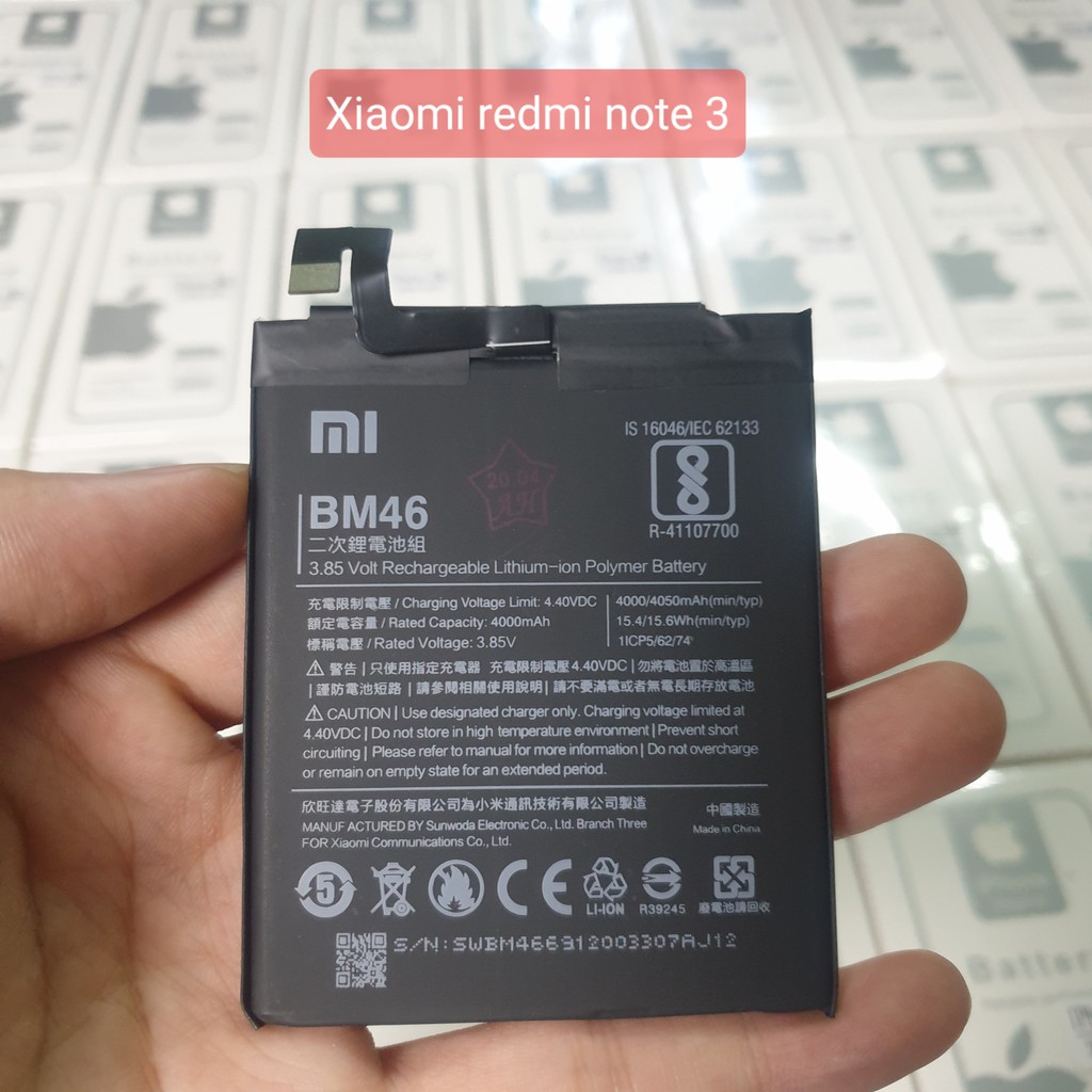 Pin Xiaomi Redmi Note 3/ Note 3 Pro ( BM46 ) bảo hành 6 tháng