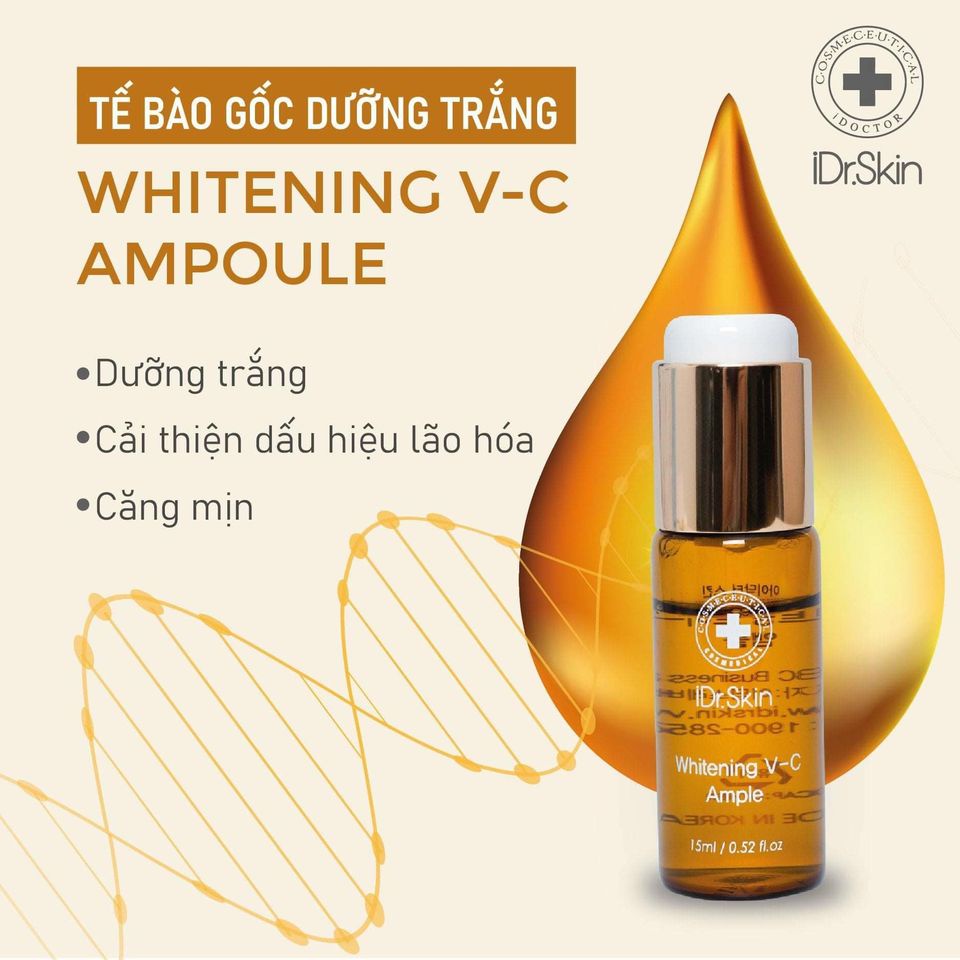 Tế bào gốc trắng sáng IDr Skin Whitening V-C Ample