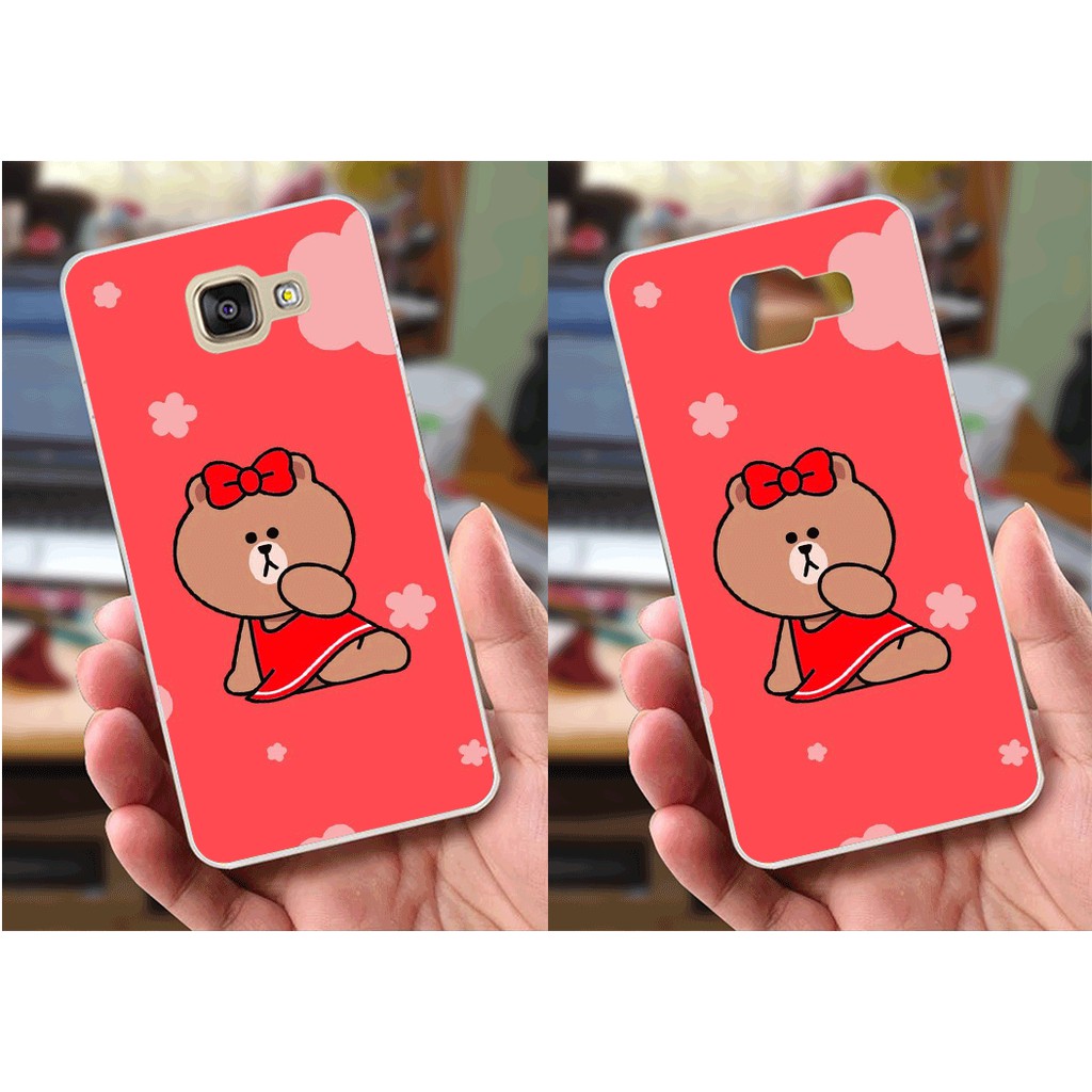 Ốp lưng Samsung A5 (2016) (dẻo viền trắng trong) - Hình Gấu Thỏ Cực Kỳ Dễ Thương