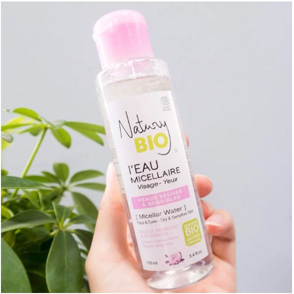 [Mini 100ml] Nước Tẩy Trang Hữu Cơ Cho Da Khô, Nhảy Cảm Natury Bio Organic Micellar Water For Dry &amp; Sensitive Skin