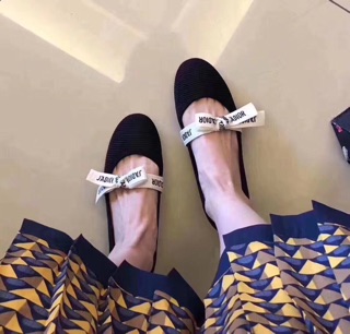 Bệt dior nơ trắng
