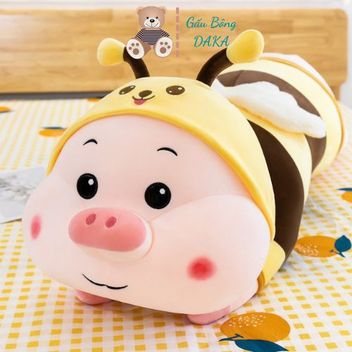 Gấu Bông Heo Ong Dễ Thương - Heo Ong Nhồi Bông Cute Size Lớn, Gấu Bông Heo Ong Cosplay - Hàng Cao Cấp Loại 1