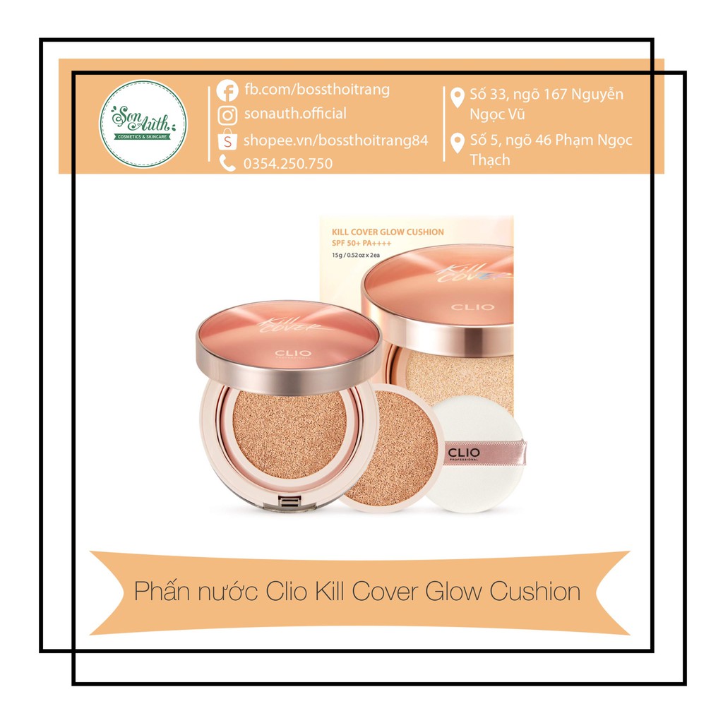 Phấn nước Clio Kill Cover Glow Cushion