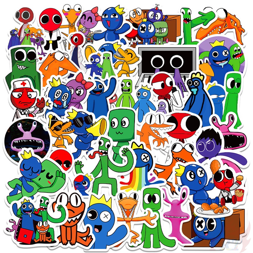 Bộ 100 Cái ❉ Bạn Bè Cầu Vồng &lt; ROBLOX &gt; Hình Dán B Series ❉ Sticker Dán Tường Chống Thấm Nước Họa Tiết Doodle Hợp Thời Trang