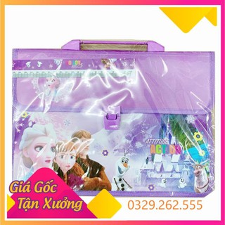 (Siêu Sale)  Cặp Sách Nhựa Học Thêm 2 Ngăn Cho Học Sinh siêu bền siêu cute
