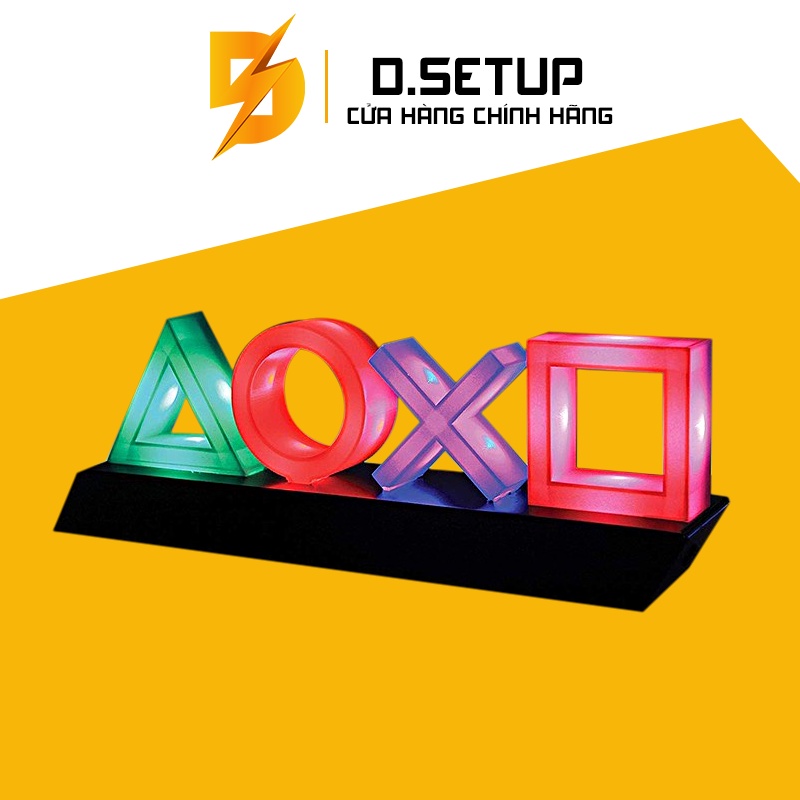 Đèn Led PS4 Icons Light Playstation Nháy Theo Nhạc,Thanh Đèn Led Cảm Biến Âm Thanh, Trưng Bày Bàn Máy Tính