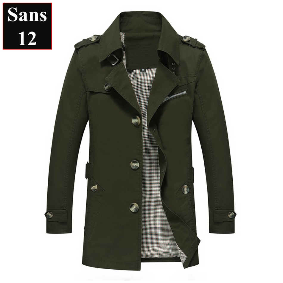 Áo khoác kaki nam hàn quốc manto Sans12 măng tô dáng ngắn khaki blazer bigsize to ...