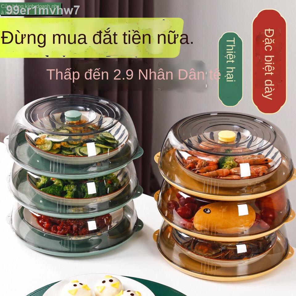 ▥Nắp đĩa cách nhiệt Nắp đĩa gia dụng Giá đựng thức ăn thừa nhiều lớp Giá để đồ nhà bếp tạo tác vật dụng chống bụi phủ bà