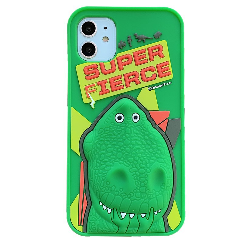 Ốp Điện Thoại Silicone Hình Khủng Long 3D Cho iPhone 12 Mini 12 Pro Max 11 Pro Max 5 5s SE 6 6s 7 8 Plus SE2 XR Xs Max