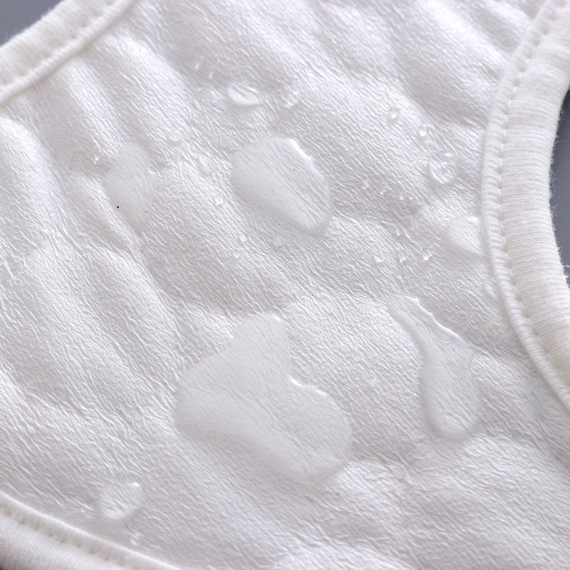 Yếm tròn xoay 360 cho bé chất cotton mềm mịn có lớp chống thấm và cúc bấm chắc chắn - Y8