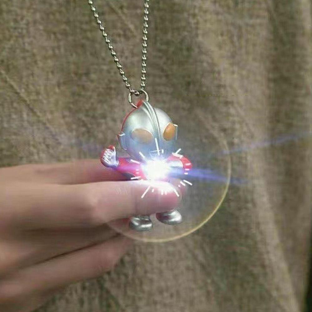 DARON Vòng cổ Mặt Hình Ultraman Phát Sáng Trong Bóng Tối Có Âm Thanh Và Ánh Sáng