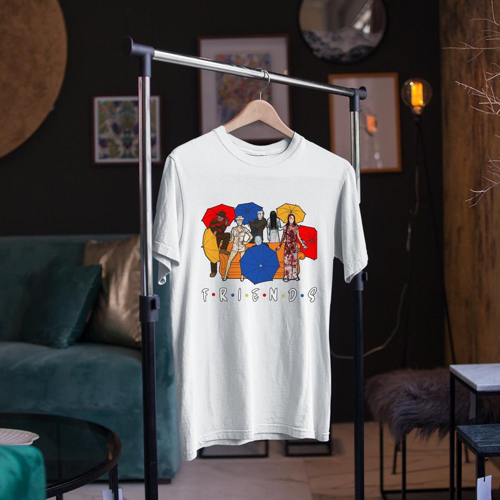 ÁO THUN friends horror movie creepy halloween UNISEX NAM NỮ THỜI TRANG AOMI PHONG CÁCH HÀN QUỐC TAY NGẮN TAY LỠ CÓ SẴN