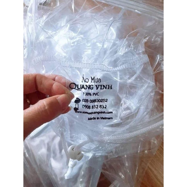 Áo mưa 1 đầu cánh dơi và bít Quang Vinh / Áo mưa trong suốt HÀNG LOẠI 1 mềm dẻo