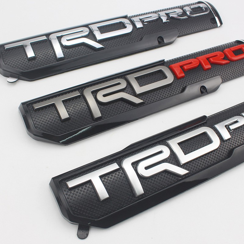 Miếng dán logo TRD Pro trang trí xe Toyota Tacoma tundra