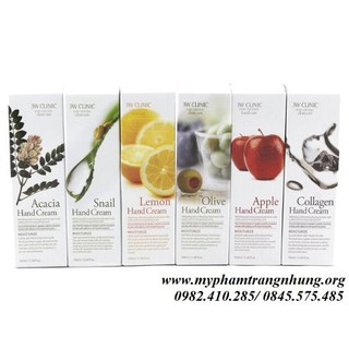 KEM DƯỠNG DA TAY 3W CLINIC COLLAGEN HAND CREAM