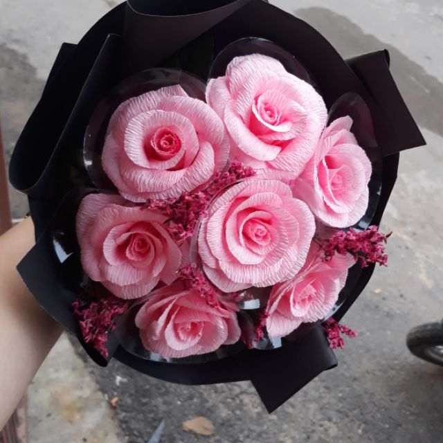 Bó hoa giấy nhún
