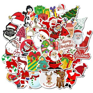 Sticker Giáng Sinh Chống Thấm Nước/ Stickers Christmas Dán Trang Trí Laptop, Ván Trượt,...