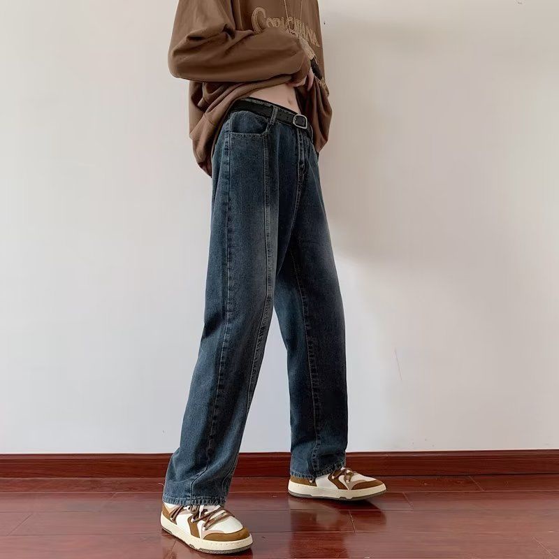 Quần Jean Dài Dáng Rộng Phong Cách Retro Thời Trang Xuân Hè 2022 Mới
