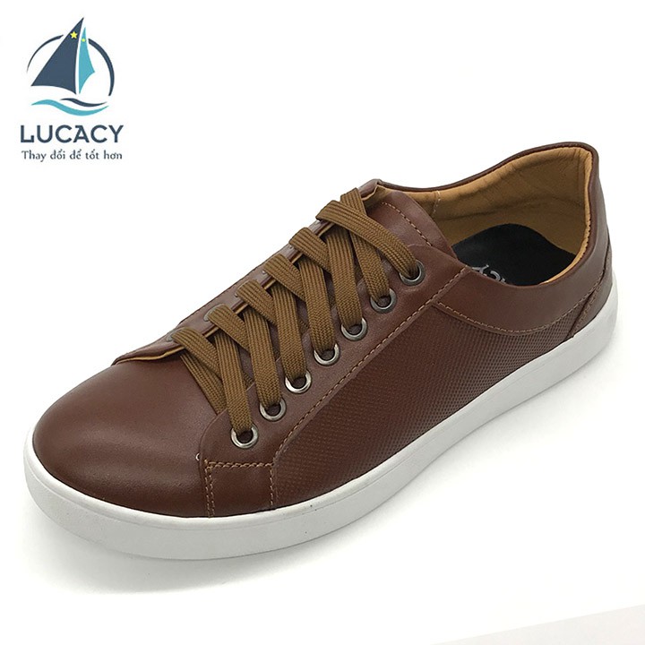 Giày sneaker nam Lucacy da bò cao cấp LC02N