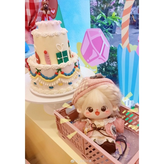 Bộ Kem bơ cho doll 20cm