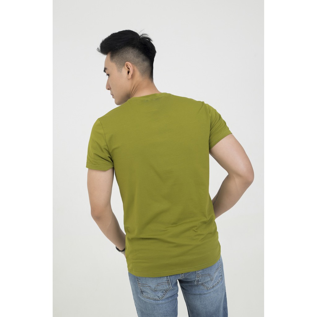 Áo thun nam DARNELL kẻ ngực cổ tròn chất cotton cao cấp mềm mịn thoáng mát trẻ trung DN09