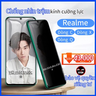 Kính Cường Lực Chống Nhìn Trộm Miếng dán màn hình Realme c1 c2 c3 c3i c11 c12 c15 17 c20 q q2 q2i x x2 x7 x50 qualcomm edition Pro