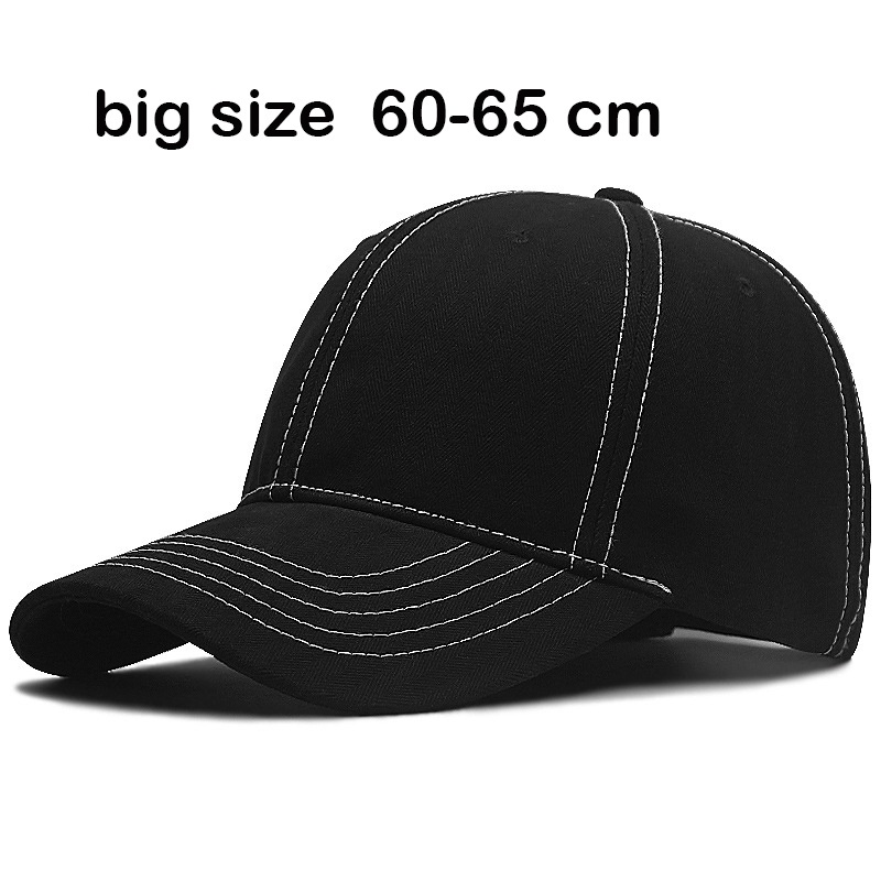 Mũ lưỡi trai cotton mỏng cỡ lớn 60-64cm thời trang mùa hè cho nam