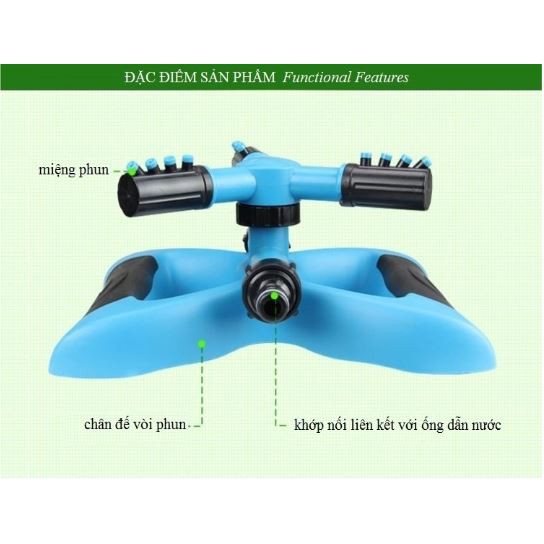 Vòi tưới nước tự động 360 độ