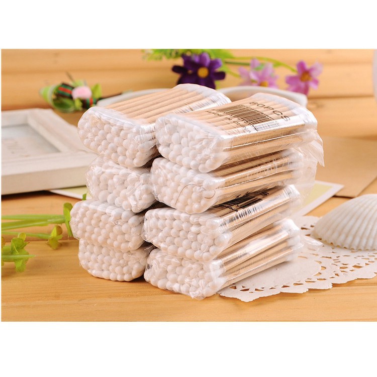 Gói bông tăm que gỗ hàng cao cấp chất lượng mẫu một 19 6
