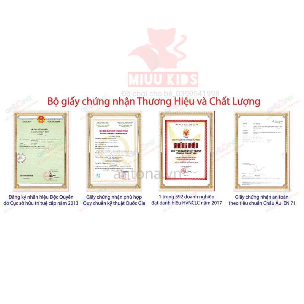 Xúc Xắc Chùy - ANTONA- Đồ Chơi Sơ Sinh Cho Bé Phát Triển Khả Năng Cầm Nắm
