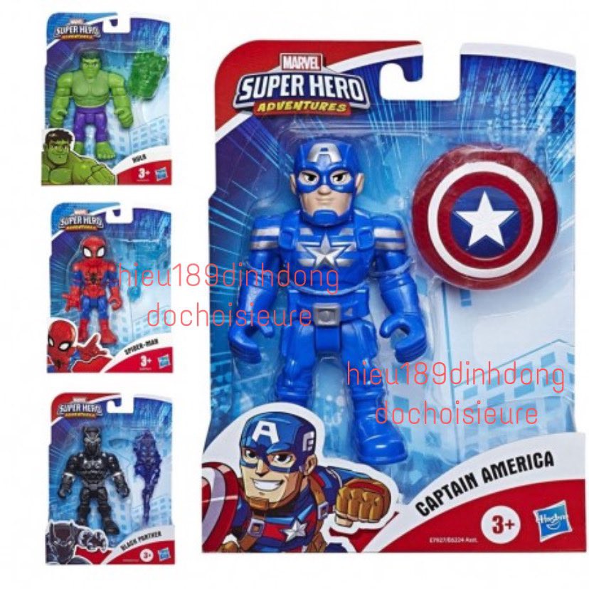 Mô hình PLAYSKOOL nhân vật siêu anh hùng MARVEL SUPER HERO ADVENTURE full box Hasbro