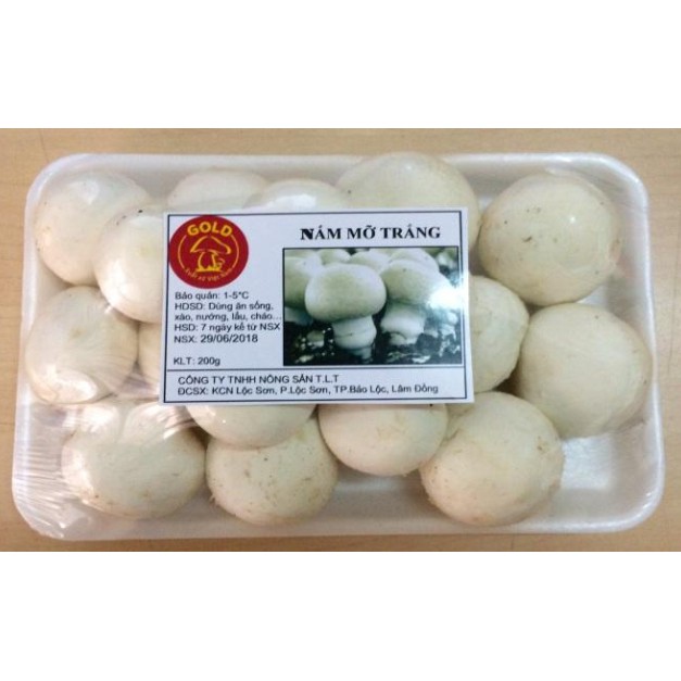 Nấm mỡ trắng hữu cơ tươi (200g)