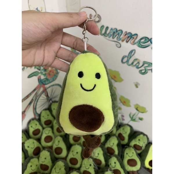 Móc khoá trái bơ/quả bơ/móc khoá treo ba lô