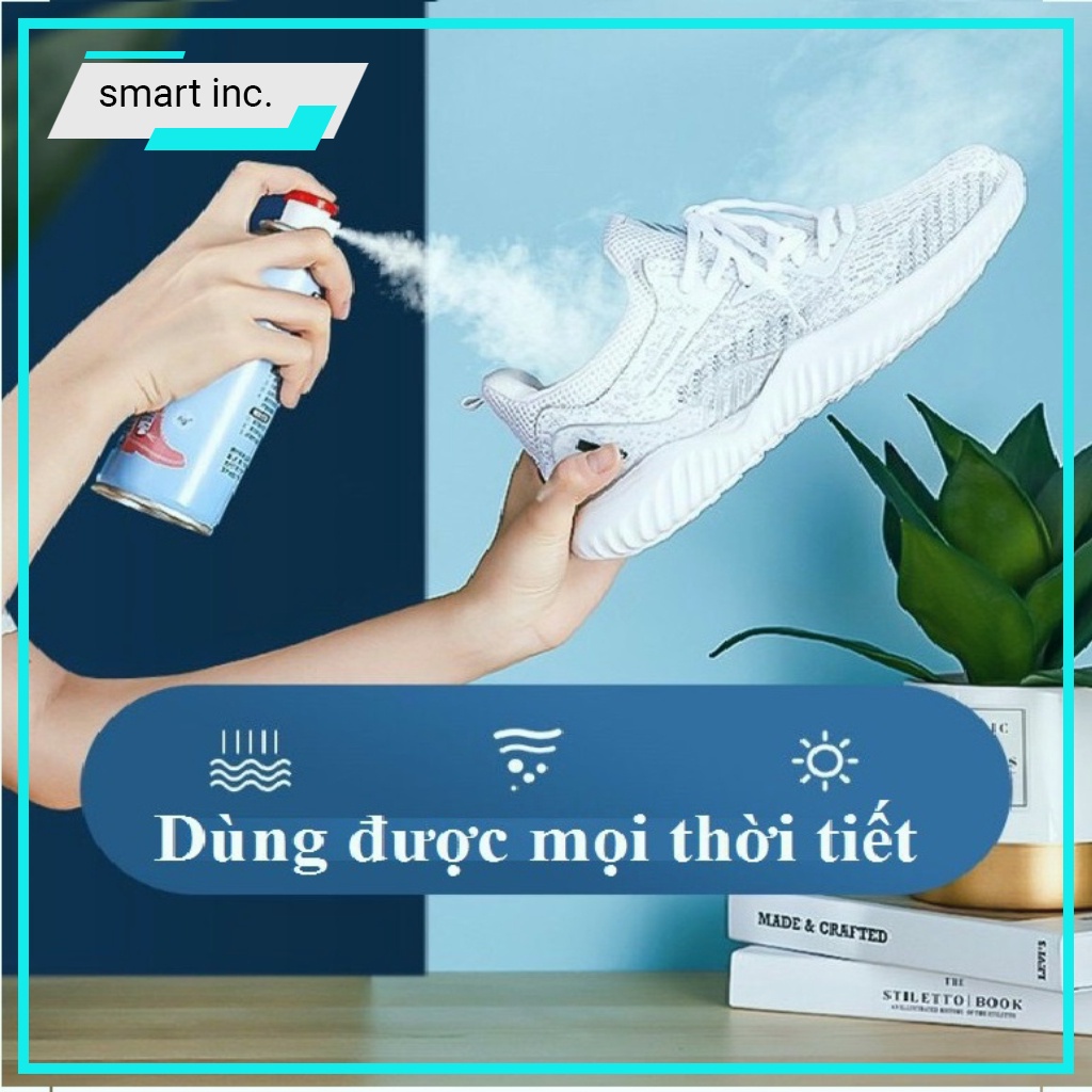 Xịt giày khử mùi hôi chân nano bạc công nghệ mới - xịt khử mùi dép hương thơm tự nhiên