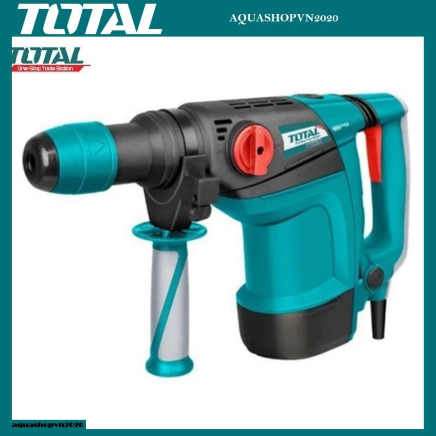 1200W MÁY KHOAN ĐỤC BÊ TÔNG TOTAL TH112386 KÈM 2 MŨI KHOAN GÀI+2 MŨI ĐỤC