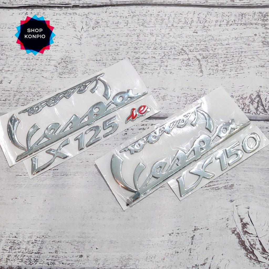 Bộ Tem Decal Vespa Lx 125 ie, Lx 150 Dập Nổi Chống Thấm Nước Chống Bay Màu