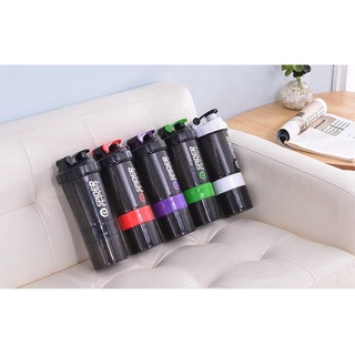 Bình Lắc, Bình Nước Tập Gym  3 ngăn bình tập gym Spider Bottle