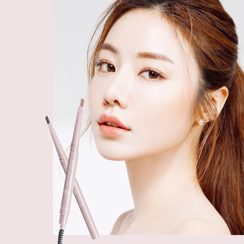 [Hàng mới về] Chì Kẻ Lông Mày Hai Đầu Không Thấm Nước Lâu Trôi Chống Nhòe Dễ Dùng Cho Người Mới Bắt Đầu