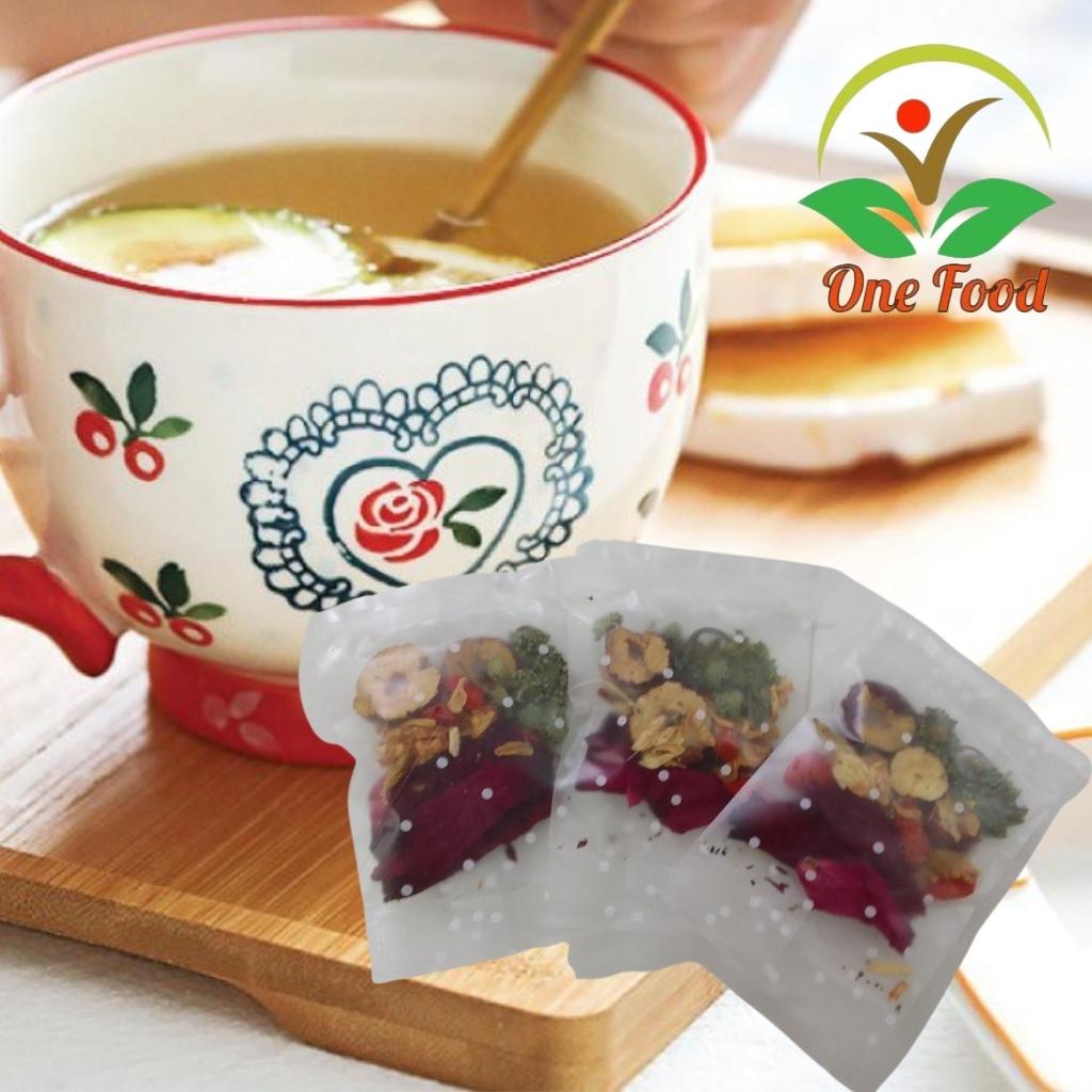 Trà Thảo Mộc Nụ Hồng Tam Thất , Detox Thanh Lọc Cơ Thể OneFood68 Bổ máu, Ngủ ngon, Giảm Cân, GIữ Dáng, Đẹp Da