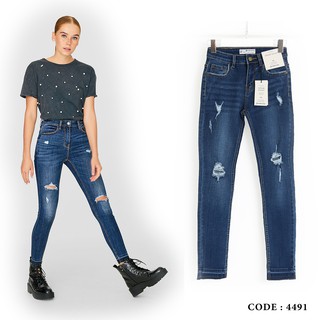 (LOẠI 1) Quần jeans skinny rách gối xã lai