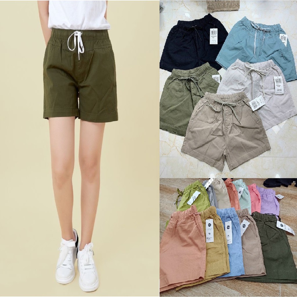 Quần kaki nữ lưng thun [Cỡ size 43-70kg] QJ64