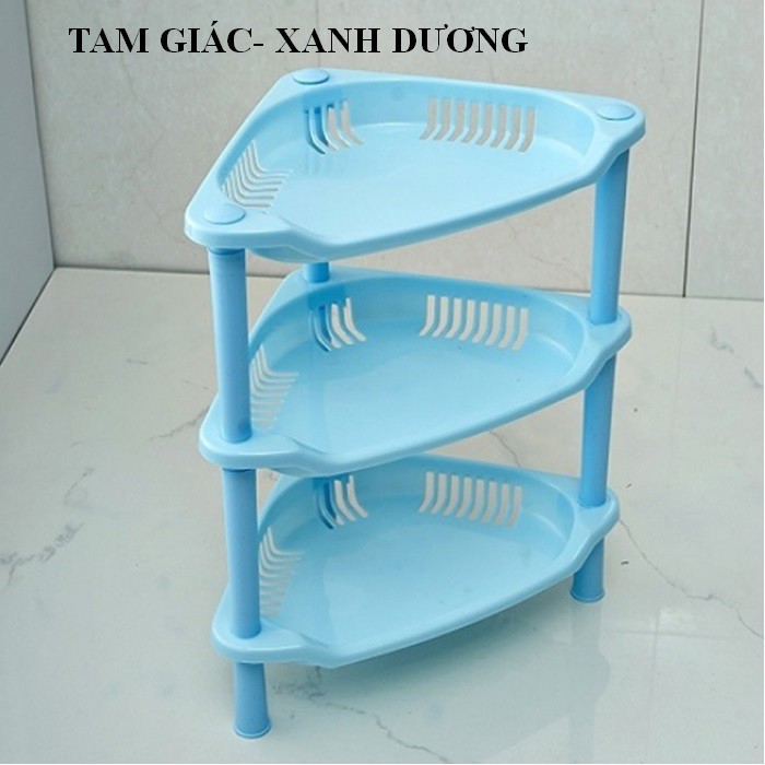 Kệ nhựa 3 tầng chữ nhật, tam giác